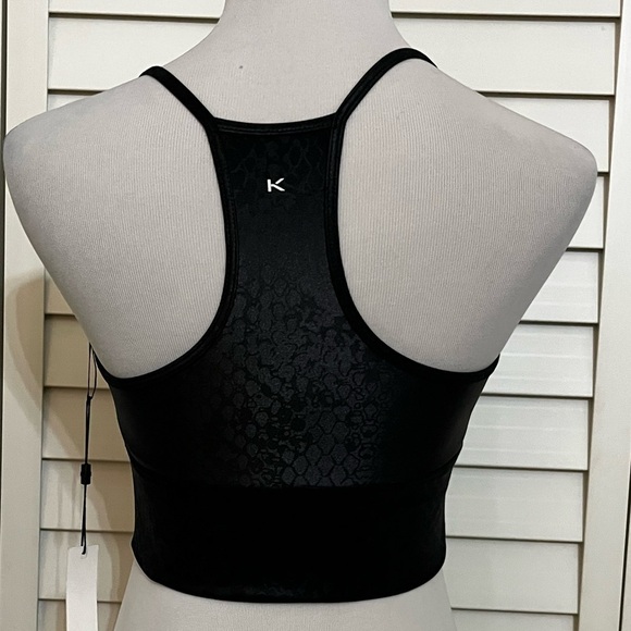 NWT- Koral Black Leopard Infinity Sports Bra - Picture 5 of 6